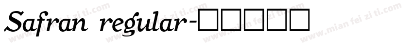 Safran regular字体转换